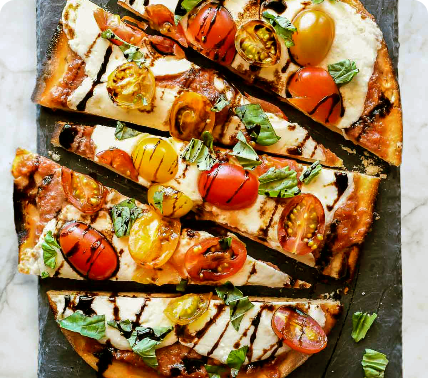 Marinara Veggie Flatbreads